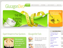 Tablet Screenshot of glucagondiet.com